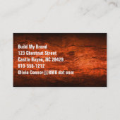 Abstrait & Acier Moderne Carte de visite professio (Dos)