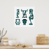 abstrait africain portrait moderne afro affiche d' (Cuisine)