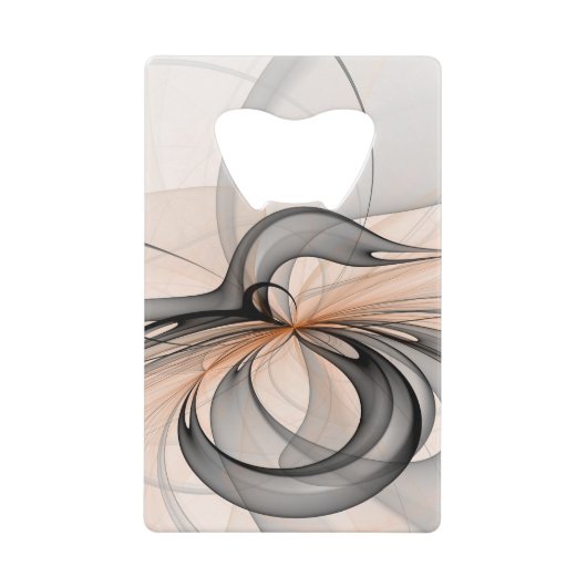Abstrait Anthracite Grey Sienna Art moderne fracta (Devant)