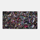 Abstrait Art Black Swirl Rouge (Recto)