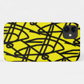 Abstrait Art Lines iPhone 11 Coque (Dos (Horizontal))