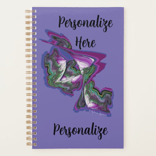 Abstrait Art Periwinkle violet vert (Devant)