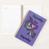 Abstrait Art Periwinkle violet vert (Devant avec enveloppe)