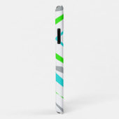 Abstrait Art Turquoise Green iPhone 11 Coque (Dos/Droite)