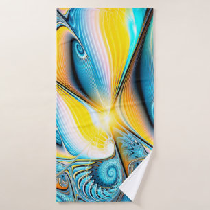 Abstrait artistique doré et bleu lumière moderne r