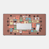 Abstrait Atomique Rétro Moderne de Milieu de Siècl (Clavier et souris)