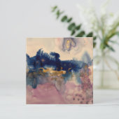 abstrait avec carte bleue et rose (Debout devant)