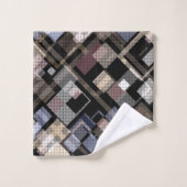 Abstrait, beige, noir (Gant de toilette)