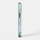 Abstrait Big Flower Outlines BWG+Duck Egg Blue (Côté droit)