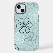 Abstrait Big Flower Outlines BWG+Duck Egg Blue (Verso)