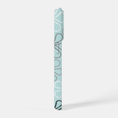 Abstrait Big Flower Outlines BWG+Duck Egg Blue (Côté droit)