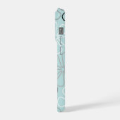 Abstrait Big Flower Outlines BWG+Duck Egg Blue (Côté gauche)