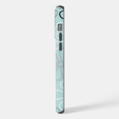 Abstrait Big Flower Outlines BWG+Duck Egg Blue (Côté gauche)