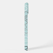 Abstrait Big Flower Outlines BWG+Duck Egg Blue (Côté droit)