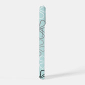 Abstrait Big Flower Outlines BWG+Duck Egg Blue (Côté droit)