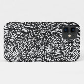 Abstrait Black and White Lines iPhone / coque ipad (Dos (Horizontal))