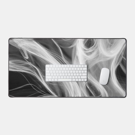 Abstrait blanc à fumée (Clavier et souris)