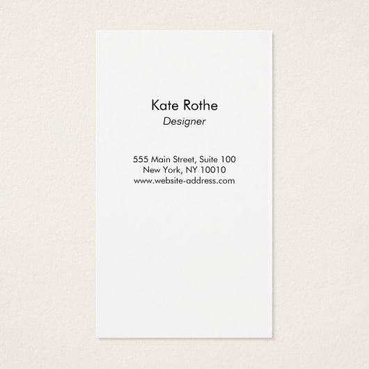 Abstrait blanc noir moderne (Dos)