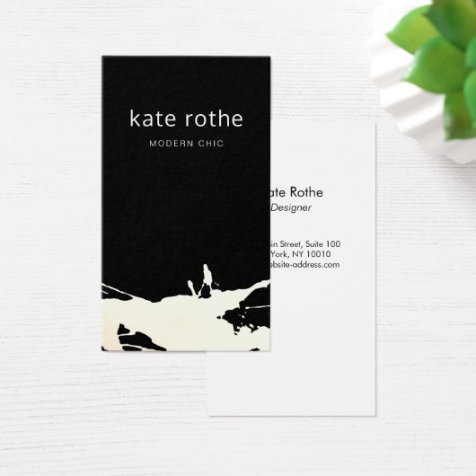 Abstrait blanc noir moderne (Bureau)