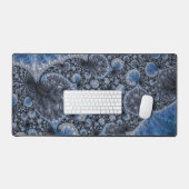 Abstrait bleu et noir complexe fractal (Clavier et souris)