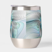 Abstrait Bleu Vert Papillon Imaginaire Fractal Art (Droite)