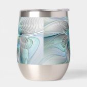 Abstrait Bleu Vert Papillon Imaginaire Fractal Art (Gauche)