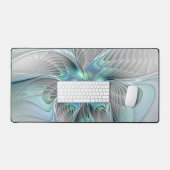 Abstrait Bleu Vert Papillon Imaginaire Fractal Art (Clavier et souris)