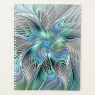 Abstrait Bleu Vert Papillon Imaginaire Fractal Art