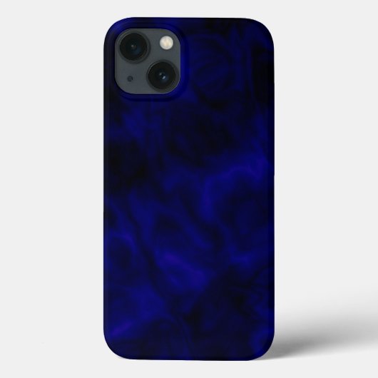Abstrait Blue iPhone Tough Coque (Verso)