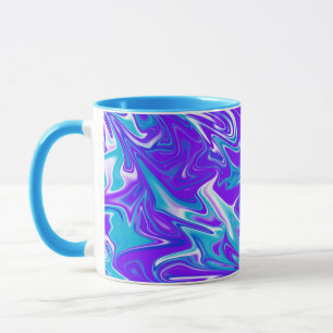 Abstrait,_Blue_Silky_Sky,_Blue Combo Coffee Mug