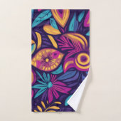 Abstrait bohème floral coloré 3 (Serviette à main)