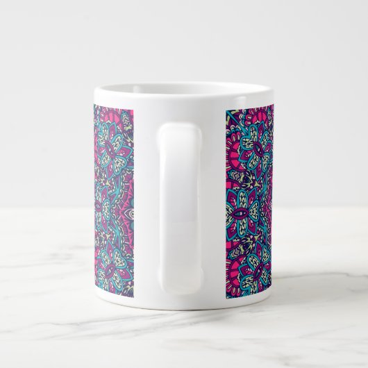 ABSTRAIT BOHO FESTIVE MANDALA MOTIF MUG (Dos)