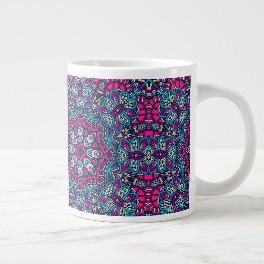 ABSTRAIT BOHO FESTIVE MANDALA MOTIF MUG (Droite)