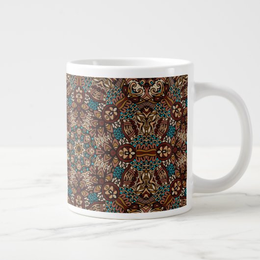 ABSTRAIT BOHO FESTIVE MANDALA MOTIF MUG (Droite)