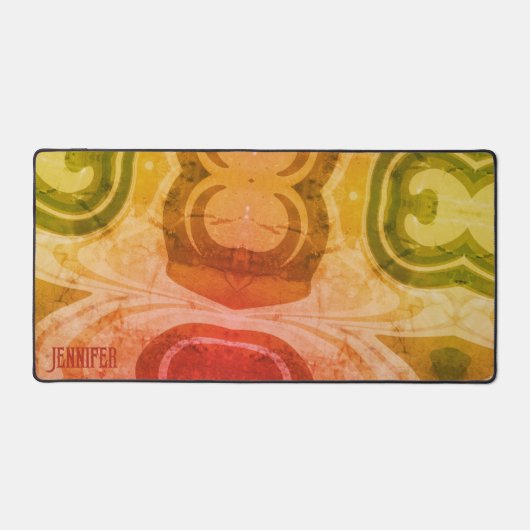 Abstrait Boho Fun Rainbow Coloured Nom tendance (Recto)