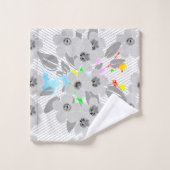 Abstrait botanique (Gant de toilette)