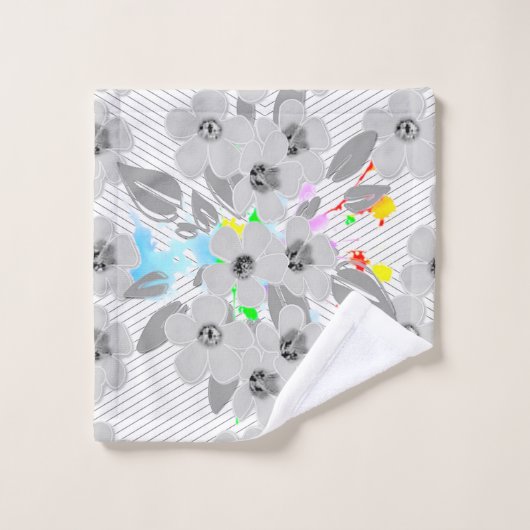 Abstrait botanique (Gant de toilette)