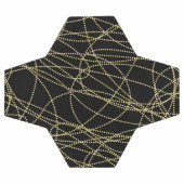 Abstrait brillant d'or noir (Plat)