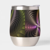 Abstrait brillant Trippy coloré 3D Fractal Art (Gauche)