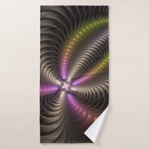 Abstrait brillant Trippy coloré 3D Fractal Art