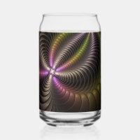Abstrait brillant Trippy coloré 3D Fractal Art