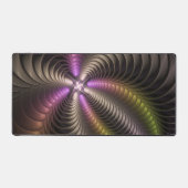 Abstrait brillant Trippy coloré 3D Fractal Art (Recto)