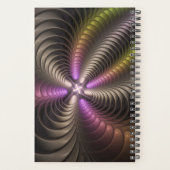 Abstrait brillant Trippy coloré 3D Fractal Art (Dos)