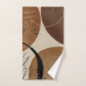 Abstrait Brown minimaliste (Serviette à main)