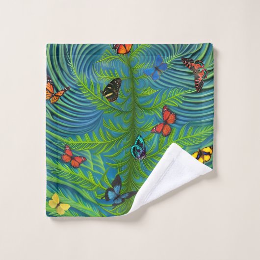 Abstrait Butterfly Dream Garden (Gant de toilette)