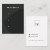 ABSTRAIT CÉRAMIQUE GRAY NOIR 3 ÉTIQUETTE D'ÉTIQUET (Devant / Derrière)