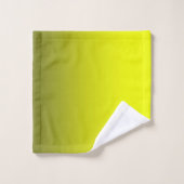 Abstrait citron brillant contraste de couleur pure (Gant de toilette)