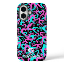 Abstrait Coeurs iPhone 16 Coque
