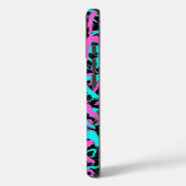 Abstrait Coeurs iPhone 16 Coque (Verso / Gauche)