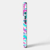 Abstrait Coeurs iPhone 16 Coque (Verso / Gauche)